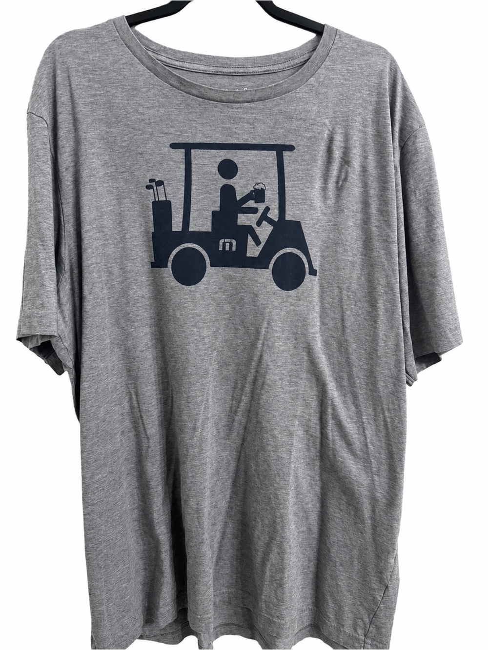 TravisMathew Heather Gray Golf Cart Beer Graphic T-Shirt Golf Tee Cotton XXL